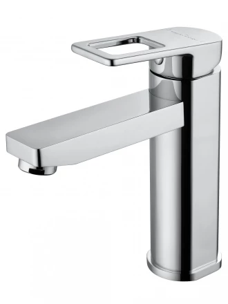 Wonzon &amp; Woghand Frame WW-88139010-CR Смеситель для раковины черный матовый