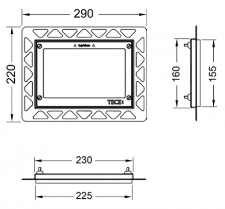Tece 9240646 рамка монтажная (Белый)