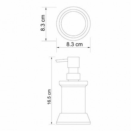 Wasserkraft Donau K-2499 Дозатор для жидкого мыла, 170 ml