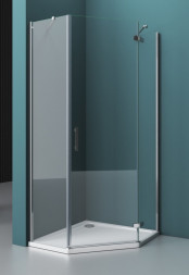 Belbagno KRAFT P1 100x100 R душевой угол стекло прозрачное