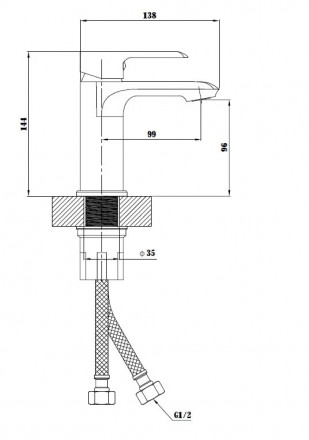 ESKO SORRENTO SR 26 Смеситель для раковины