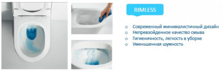 Ceramica Nova Brick 311010 Унитаз подсвесной безободковый