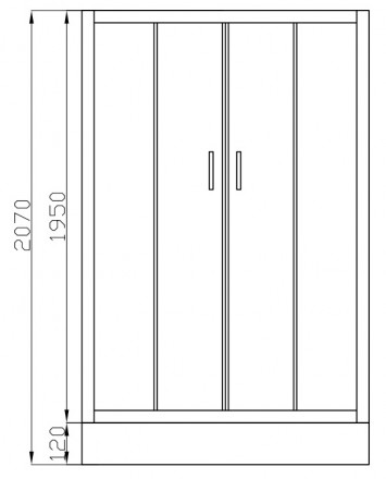 Cerutti VIVA90B Душевой угол 90x90