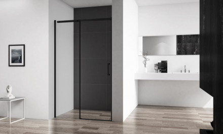 BelBagno ACQUA-BF-1-130-C-NERO душевая дверь