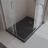 BelBagno UNO TRAY-MR-UNO-AH-120/80-35-NERO-CR душевой поддон из искусственного мрамора в комплекте с