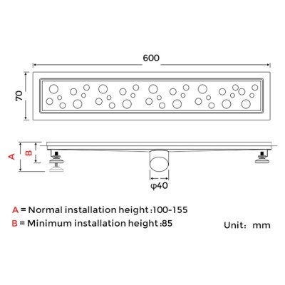 Gappo G86007-2 Душевой трап 60 см