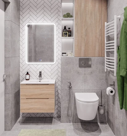 BelBagno KRAFT 39-600/390-2C-SO-RT тумба с раковиной подвесная