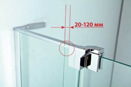 CEZARES ECO-O-ASH-2-80/90-C-Cr душевой уголок