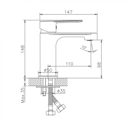 Haiba HB10557-8 Смеситель для раковины