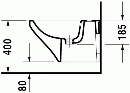Duravit Durastyle 228215 Биде подвесное
