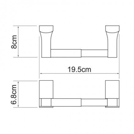 Wasserkraft Leine К-5022 Держатель туалетной бумаги