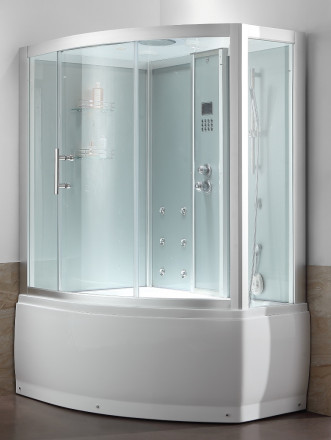 EAGO DA328F8 L душевая кабина с ванной 150x100