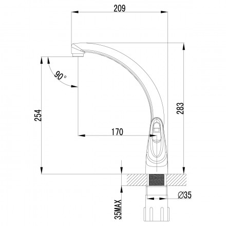 Lemark Luna LM4155C смеситель для кухни