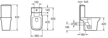 Ceramica Nova Enjoy CN1101E Унитаз напольный с бачком