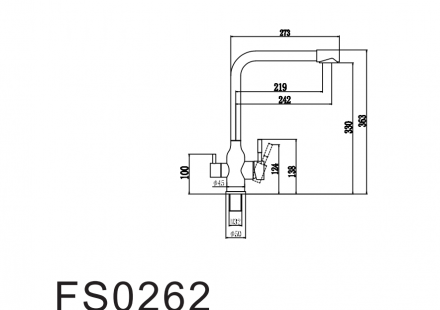Fmark FS0262 смеситель под фильтр питьевой воды для кухонной мойки