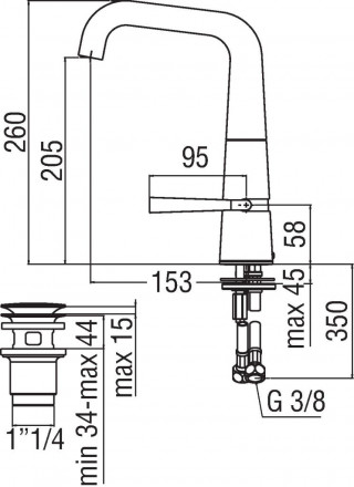 Nobili Likid LK00118-2CR смеситель для раковины