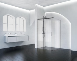 BelBagno ACQUA-AH-1-130/90-C-NERO душевой уголок