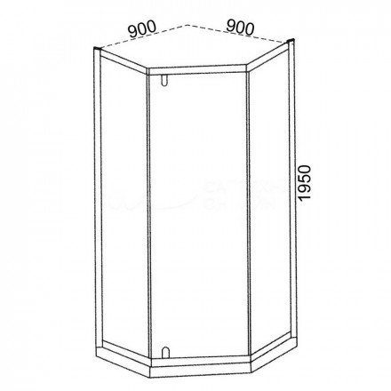 Cerutti C3ABD Душевой угол 90x90