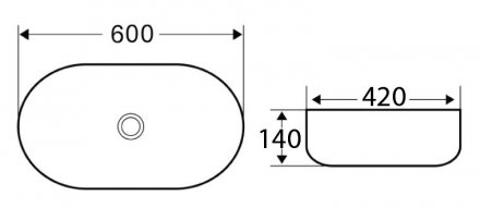 BelBagno BB1084 Раковина накладная
