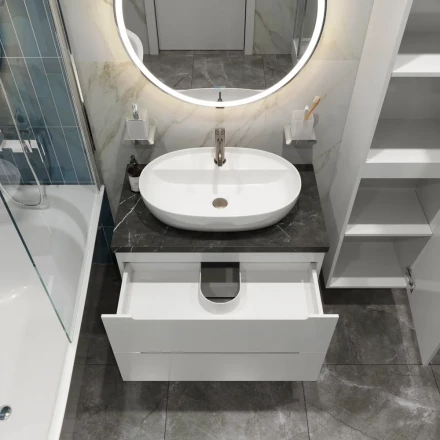BelBagno ANCONA-N-600-2C-SO-WO тумба с раковиной подвесная