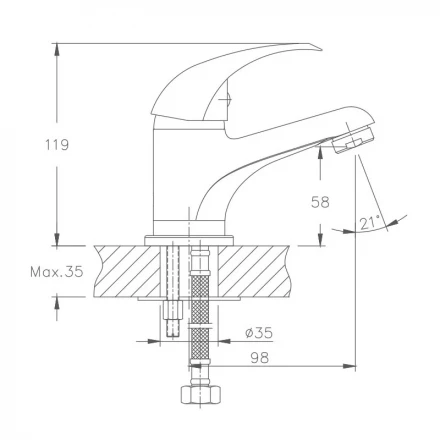 Haiba HB1015 Смеситель для раковины