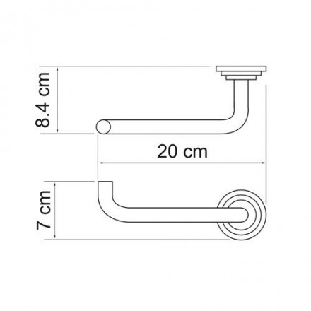 Wasserkraft Isar К-7396 Держатель туалетной бумаги