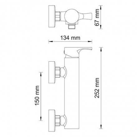 Wasserkraft Berkel 4802 Смеситель для душа