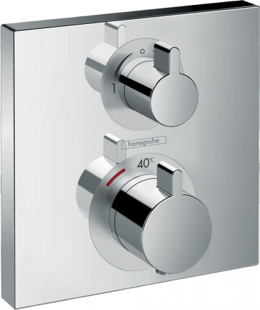 Hansgrohe Ecostat Square 15714000 смеситель термостат для душа на 2 потребителя (внешняя часть)
