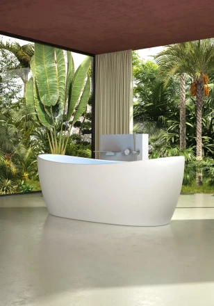 Vincea VBT-6S03MW Ванна Solid Surface белый матовый