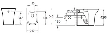 Ceramica Nova Enjoy CN1102E Унитаз напольный