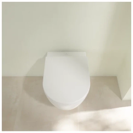Унитаз подвесной Villeroy Boch Avento 5656HR01 безободковый с микролифтом