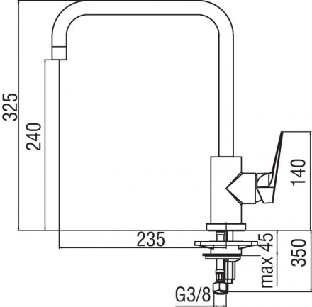 Nobili Sky SY97134CR смеситель для кухни
