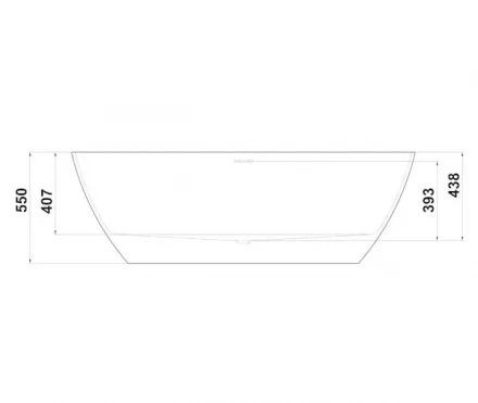 Bas Катания 170x80 ванна из искусственного камня