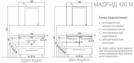 Акватон Мадрид 120 1A113402MA010 Зеркальный шкаф