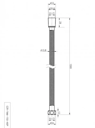 CEZARES CZR-FMM-150-01 гибкий шланг