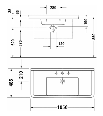 Duravit Starck 3 0304100000 Раковина