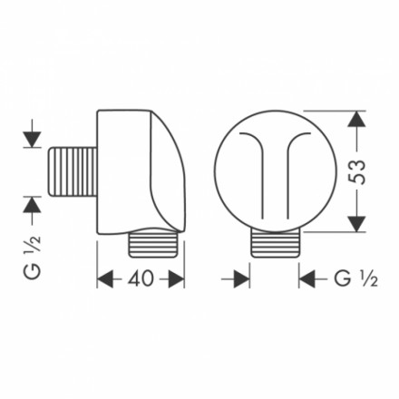 Hansgrohe 27454000 шланговое соединение Fixfit