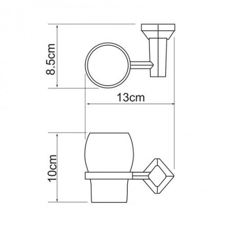 Wasserkraft Aller K-1128 Подстаканник стеклянный