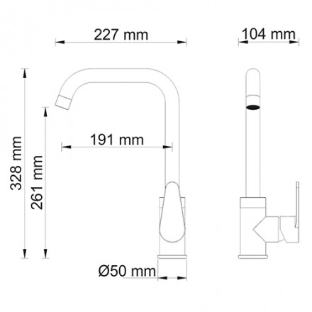 Wasserkraft Alz 28807 Смеситель для кухни