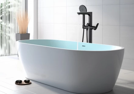 AQUATEK БЕТТА AQ1145MB смеситель для ванны напольный