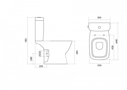 Santek Нео 1WH302470 унитаз-компакт с микролифтом