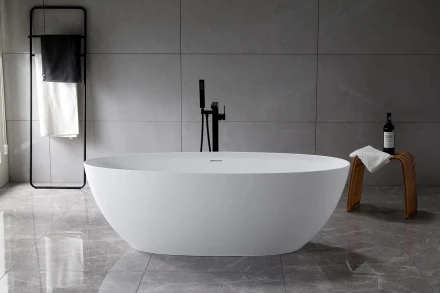 Vincea VBT-4S01MW Ванна Solid Surface белый матовый