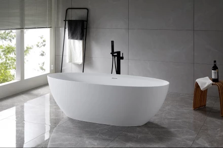 Vincea VBT-4S01MW Ванна Solid Surface белый матовый