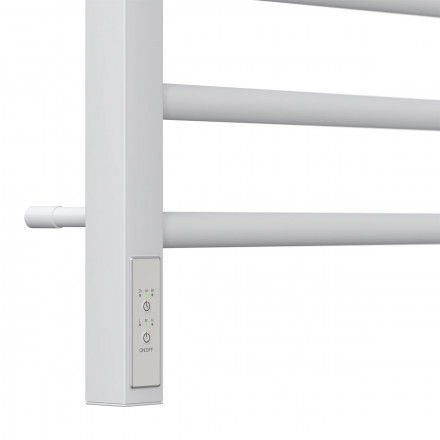 POINT PN70756W П7 Полотенцесушитель электрический 500x600, диммер слева, белый