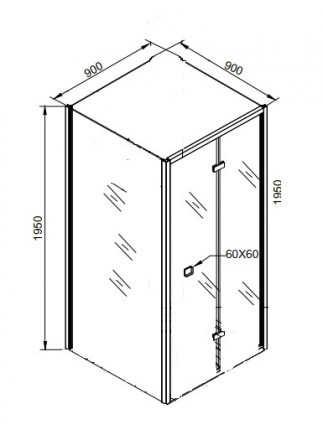 Cerutti BELLA ZQD91T Душевой угол 90x90