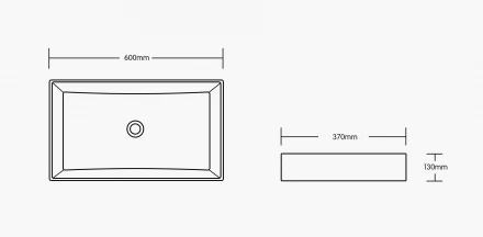 Milleau Miel MU7060C-MMT Раковина накладная 60x37x13 матовый ментол