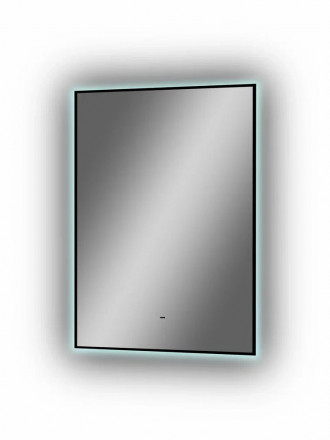 Континент Amer Led 500х700 зеркало с фоновой подсветкой, бесконтактным сенсором, черной окантовкой