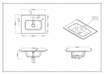 Belbagno ETNA39-500/390-2C-SO-BL-P Тумба под раковину