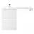 BelBagno MARINO-800-2C-SO-RCA-P тумба с раковиной подвесная