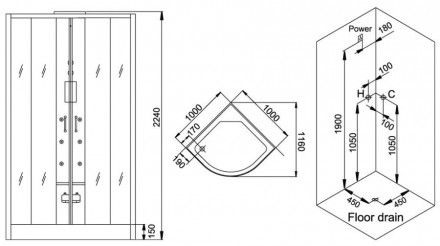 Душевая кабина Grande Home WS102 S6